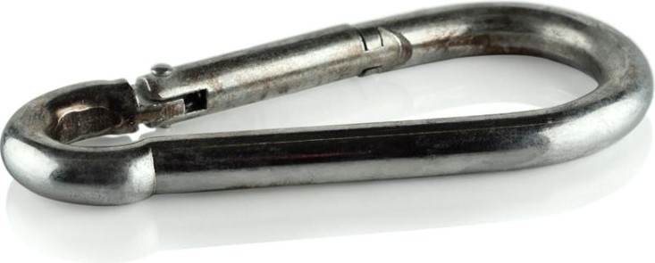 Карабин 12 мм DIN 5299C стальной оцинкованный [00000313]