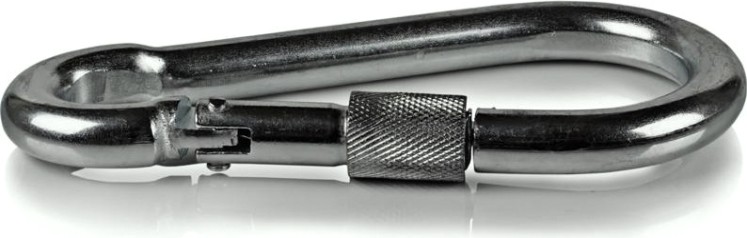 Карабин 7 мм DIN 5299D стальной с фиксатором [00000302]