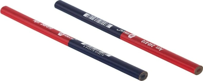 Карандаш малярный Кобальт 248-610 2-хцветный, красный/синий 180 мм