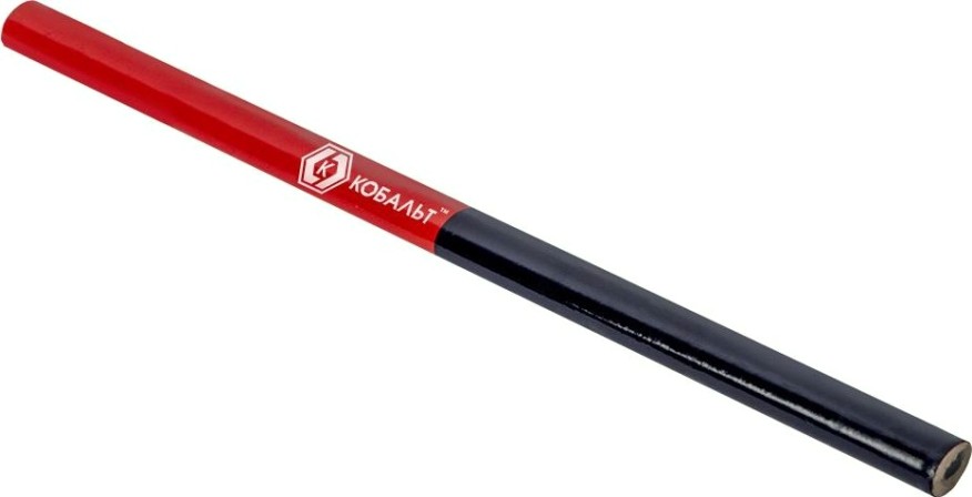 Карандаш малярный Кобальт 793-138 2-хцветный, красный/синий 180*10 мм (3 шт.)
