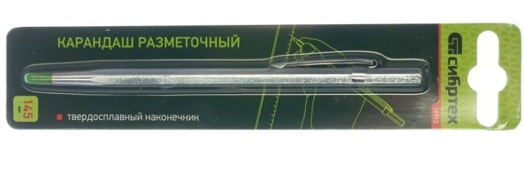 Карандаш твердосплавный СИБРТЕХ 145 мм разметочный, наконечник пл.че-л.// [18912]