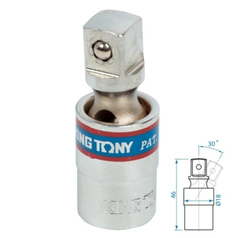 Кардан KING TONY 3794 шаровый 3/8" [3794]