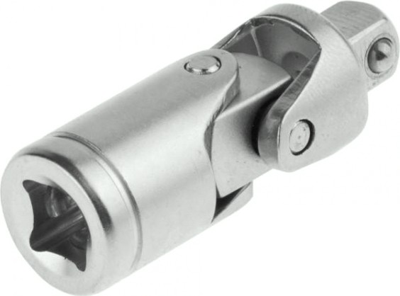 Кардан ЗУБР МАСТЕР 1/4" шарнир, cr-v, хроматированное покрытие [27723-1/4]