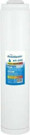 Картридж для воды АКВАБРАЙТ ФП-20 ББ для очистки от железа Картридж для воды АКВАБРАЙТ ФП-20 ББ для очистки от железа
