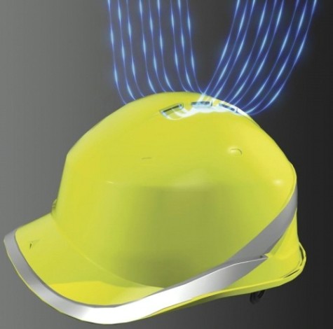 Каска Delta Plus DIAMOND VI WIND с вентиляцией, оранжевая [DIAM6WTRORFL]