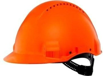 Каска защитная 3M G3000CUV-OR c вентиляцией, стандартное оголовье [7000039715]