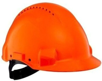 Каска защитная 3M G3000CUV-OR c вентиляцией, стандартное оголовье [7000039715]