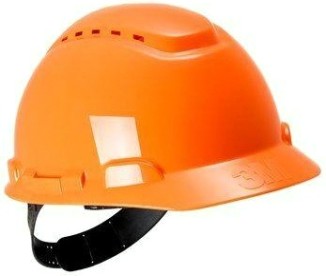 Каска защитная 3M H-700C-OR модель c вентиляцией [7100011232]