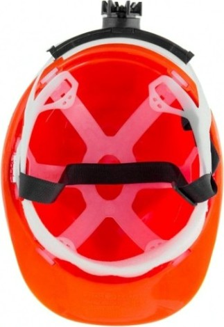 Каска защитная с храповым механизмом СИБРТЕХ оранжевая [89108]