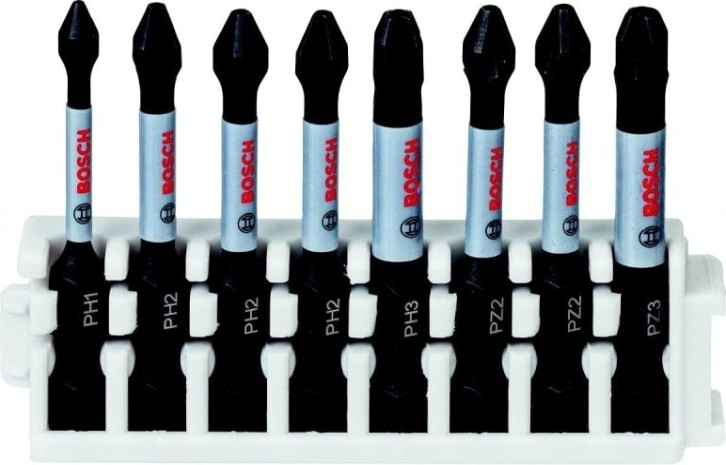 Кассета бит BOSCH Pick and Click IMPACT 50 мм 8 предметов PH2-PH3, PZ2-PZ3 [2608522328]