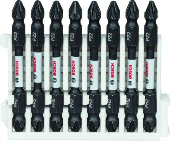 Кассета бит BOSCH Pick and Click IMPACT 65 мм 8 предметов PH2/PZ2 [2608522333]