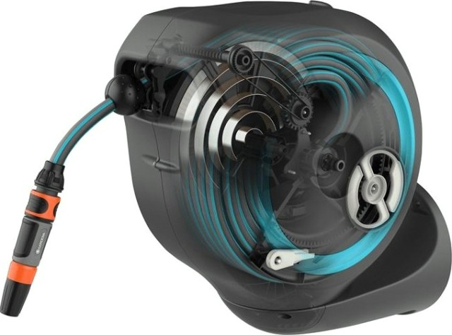 Катушка настенная GARDENA RollUp M со шлангом 20 м, голубая 18610-20.000.00 [18610-20.000.00]