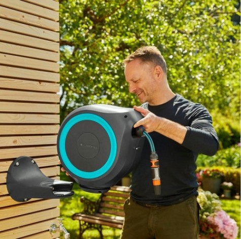 Катушка настенная GARDENA RollUp M со шлангом 20 м, голубая 18610-32.000.00 [18610-32.000.00]