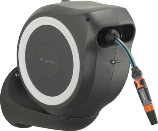 Катушка настенная GARDENA RollUp S со шлангом 15 м, белая 18602-20.000.00 [18602-20.000.00]