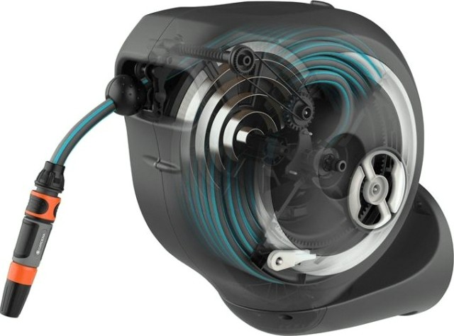 Катушка настенная GARDENA RollUp S со шлангом 15 м, белая 18602-20.000.00 [18602-20.000.00]