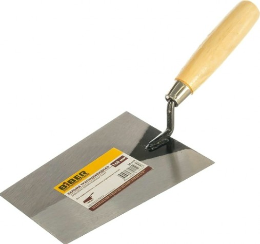 Кельма Biber 35414 трапециевидная, дер. рукоятка, 160мм [Тов-066236]