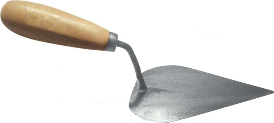 Кельма Biber 35435 штукатурная сердцевидная, дер. рукоятка, 175мм [Тов-048272]