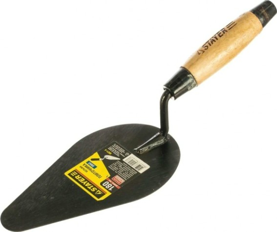 Кельма печника STAYER КП овал, деревянная ручка 0821-4 [0821-4]