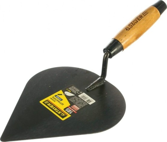 Кельма штукатура STAYER КШ сердце, деревянная усиленная ручка 0821-3 [0821-3]