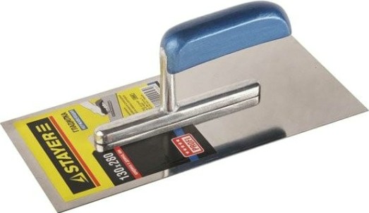 Кельма STAYER Profi 130х280 мм, гладилка штукатурная нержавеющая с дер [0802]