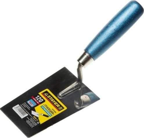 Кельма STAYER PROFI "трапеция", нержавеющее полотно, деревянная рукоят [0830-12]