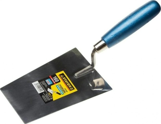 Кельма STAYER PROFI "трапеция", нержавеющее полотно, деревянная рукоят [0830-16]