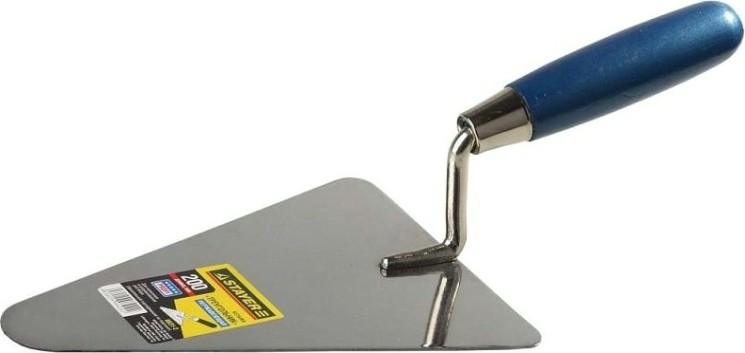 Кельма STAYER PROFI "треугольник", нержавеющее полотно, деревянная рук [0831-2]