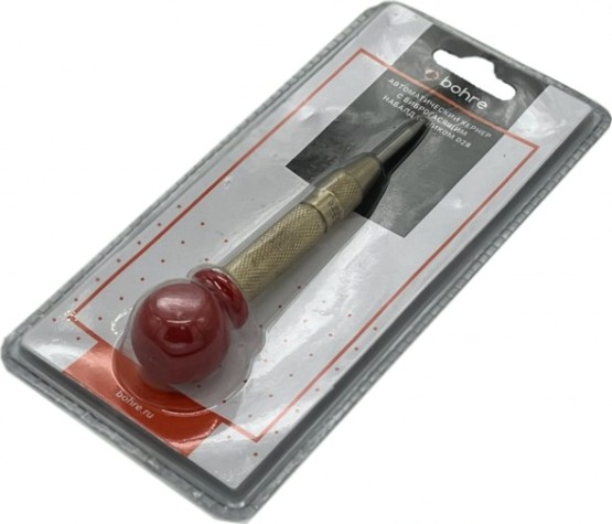 Кернер автоматический Bohre 3,9х12,7х130 с виброгасящим набалдашником d28 [КБ003601]