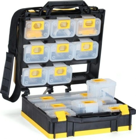 Кейс-органайзер КВТ двусторонний с 15 модулями К-01 [76805]