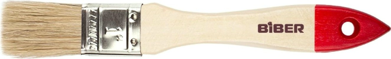 Кисть флейцевая Biber Эконом 31111 натур. щетина, дер. рукоятка, 25мм [Тов-001963]
