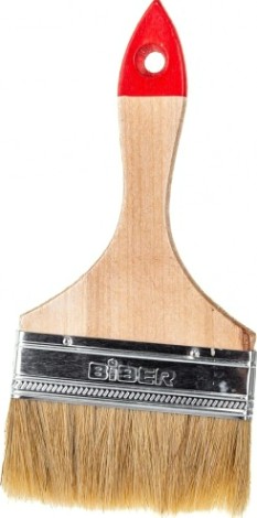 Кисть флейцевая Biber Эконом 31116 натур. щетина, дер. рукоятка, 100мм [Тов-001973]