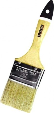 Кисть флейцевая Biber Профи 31154 натур. щетина, дер. рукоятка, 63мм [Тов-001981]