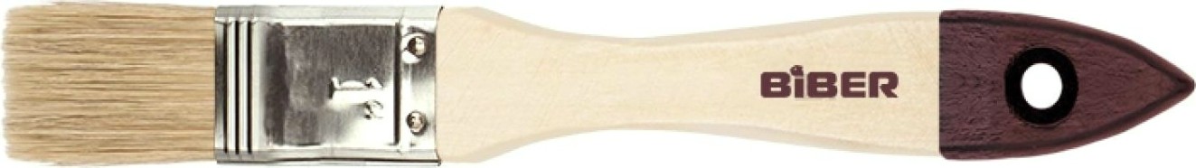 Кисть флейцевая Biber Стандарт 31121 натур. щетина, дер. рукоятка, 20мм [Тов-002009]