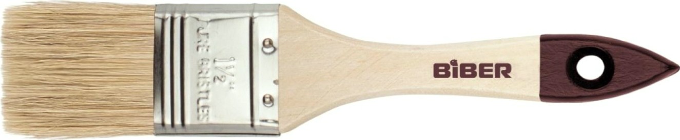 Кисть флейцевая Biber Стандарт 31123 натур. щетина, дер. рукоятка, 38мм [Тов-002001]
