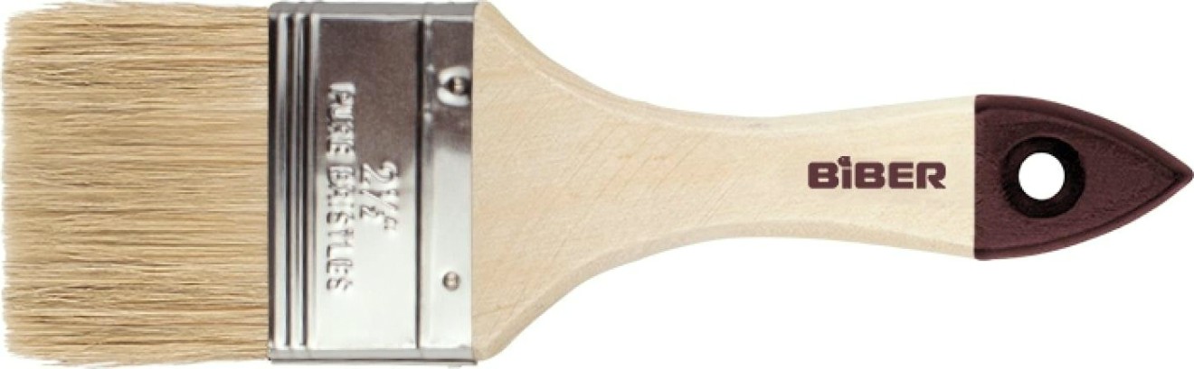 Кисть флейцевая Biber Стандарт 31124 натур. щетина, дер. рукоятка, 50мм [Тов-002003]