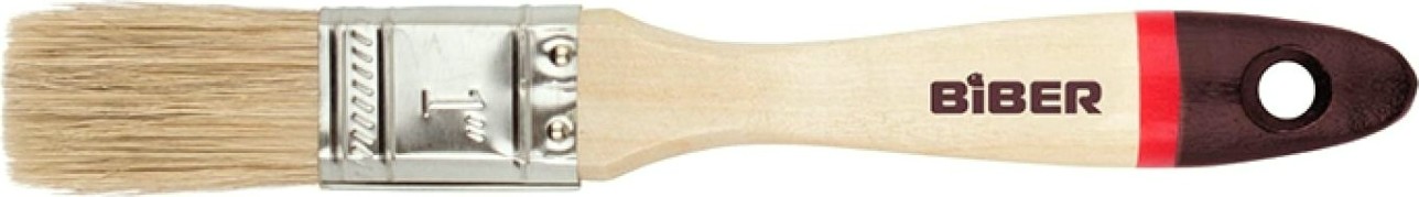 Кисть флейцевая Biber Суприм 31131 натур. щетина, дер. рукоятка, 20мм [Тов-002023]