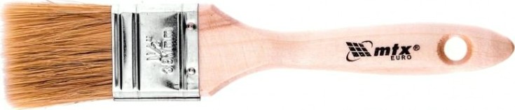 Кисть флейцевая MATRIX Евро 1,5" плоская натуральная щетина, деревянная ручка// [83052]