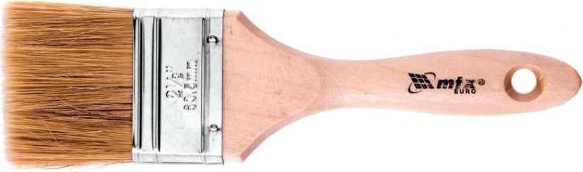Кисть флейцевая MATRIX Евро 2,5" плоская, натуральная щетина, деревянная ручка// [83054]