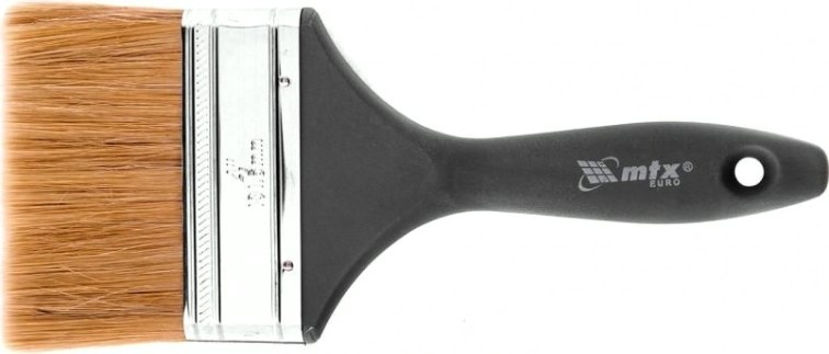 Кисть флейцевая MATRIX Евро 4" плоская, натуральная щетина, пластмассовая ручка [83067]