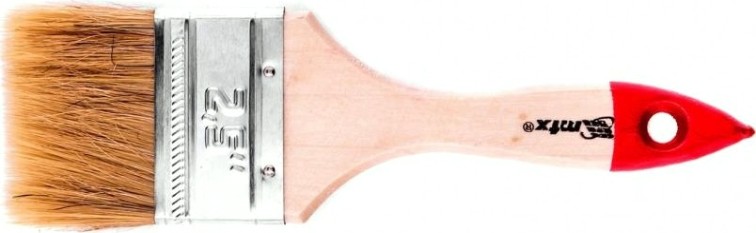 Кисть флейцевая MATRIX Стандарт 2,5" плоская (63 мм), натуральная щетина, деревянная р. [82535]