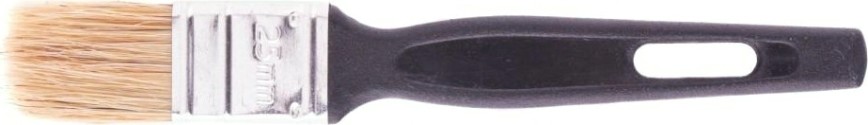 Кисть флейцевая СИБРТЕХ Стандарт, 25*6 натуральная щетина, пластиковая ручка [82502]