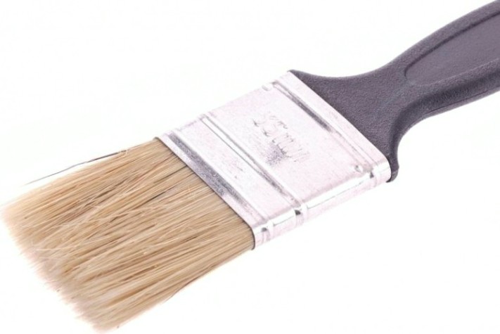 Кисть флейцевая СИБРТЕХ Стандарт, 35*6 натуральная щетина, пластиковая ручка [82503]