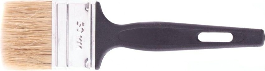 Кисть флейцевая СИБРТЕХ Стандарт, 50*6 натуральная щетина, пластиковая ручка [82504]