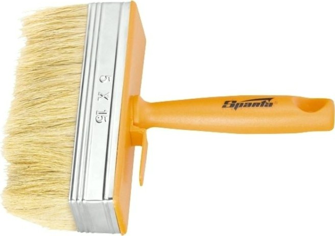 Кисть флейцевая Sparta 50х150 мм натуральная щетина, пластмассовый корпус, пластмас [841055]