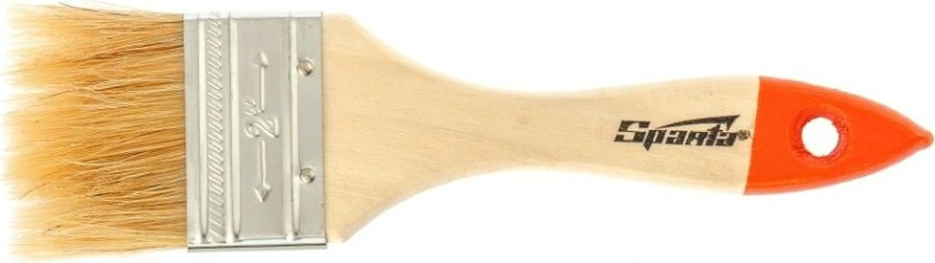 Кисть флейцевая Sparta Slimline 2" плоская (50 мм), натуральная щетина, деревянная ру [824305]