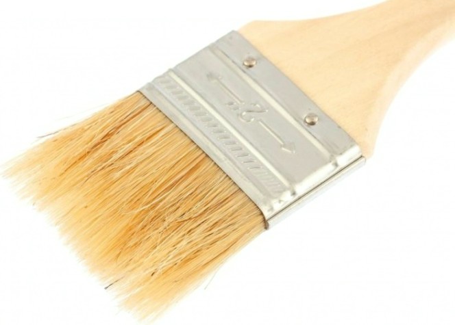 Кисть флейцевая Sparta Slimline 2" плоская (50 мм), натуральная щетина, деревянная ру [824305]