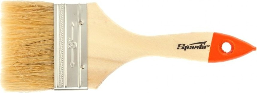 Кисть флейцевая Sparta Slimline 3" плоская (75 мм), натуральная щетина, деревянная ру [824405]