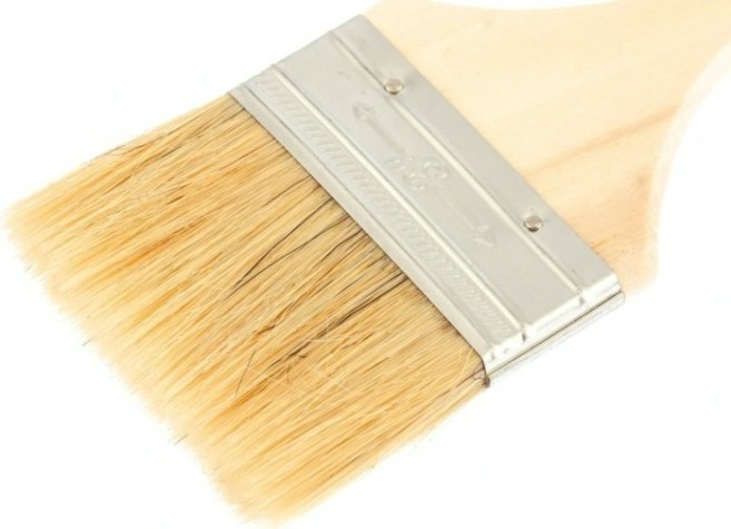 Кисть флейцевая Sparta Slimline 3" плоская (75 мм), натуральная щетина, деревянная ру [824405]