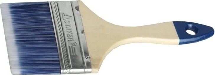 Кисть флейцевая STAYER AQUA-STANDARD плоская искусственная щетина, деревянная ручка, 10 [01032-100]