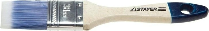 Кисть флейцевая STAYER AQUA-STANDARD плоская искусственная щетина, деревянная ручка, 38 [01032-038]